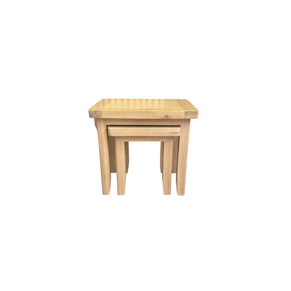 York Oak Nest of 2 Tables
